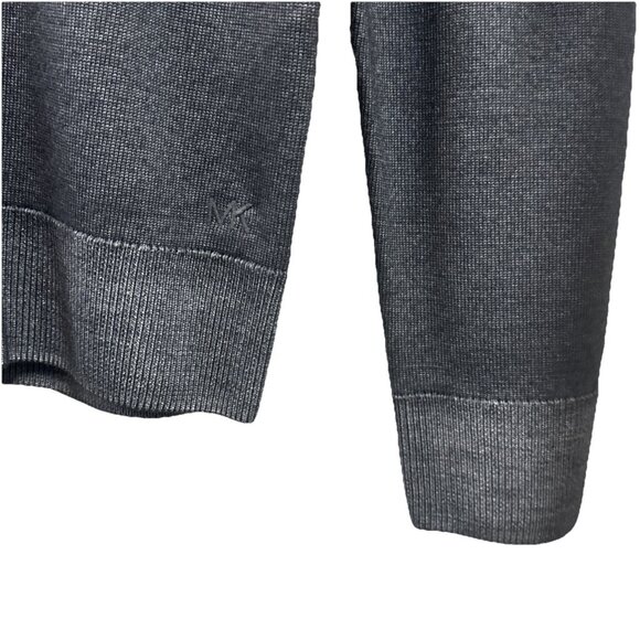 Michael Kors Men’s X-Large Sweater Half Zip Ash 100% Extrafine Merino Wool - Picture 6 of 10